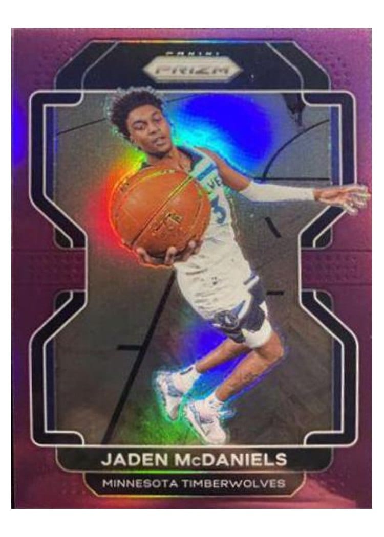 2021-22 Panini Prizm Base Set Jaden McDaniels #12 card