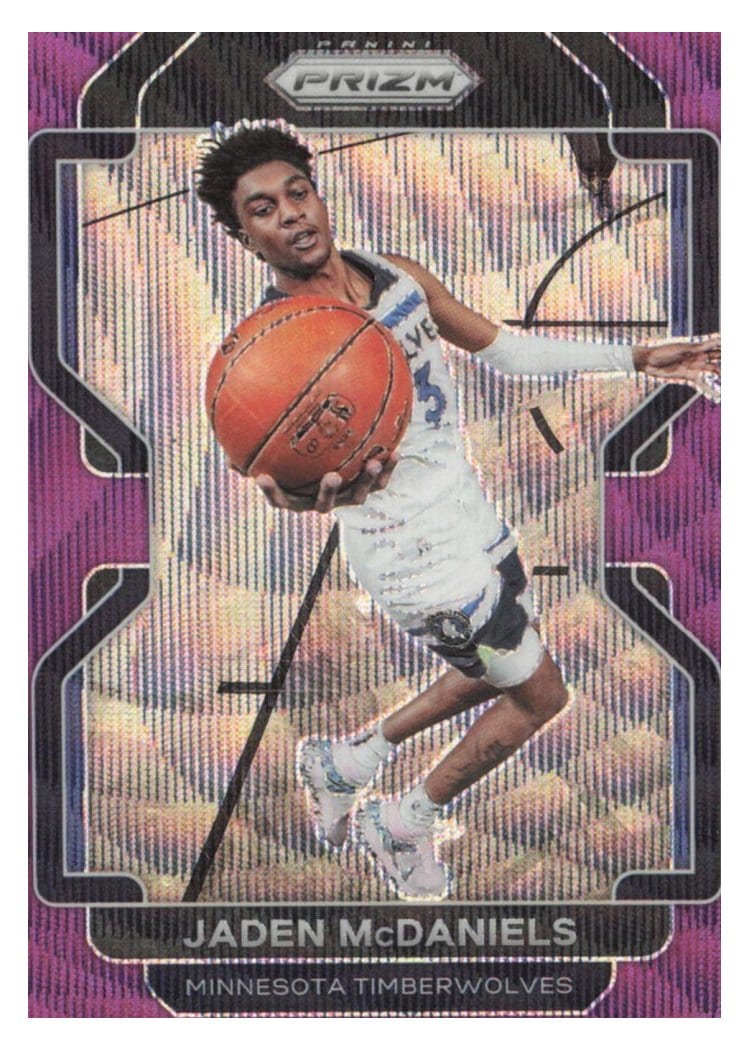 2021-22 Panini Prizm Base Set Jaden McDaniels #12 card