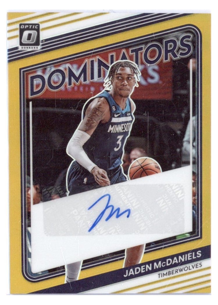 2022-23 Donruss Optic Base Set Jaden McDaniels #67 card