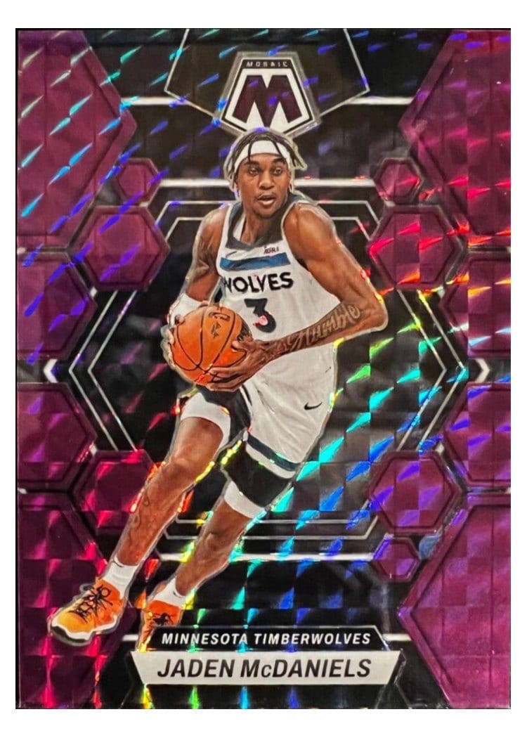 2022-23 Panini Mosaic Base Set Jaden McDaniels #58 card