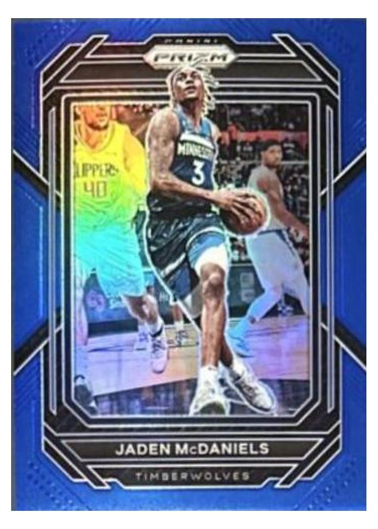 2022-23 Panini Prizm Base Set Jaden McDaniels #53 card