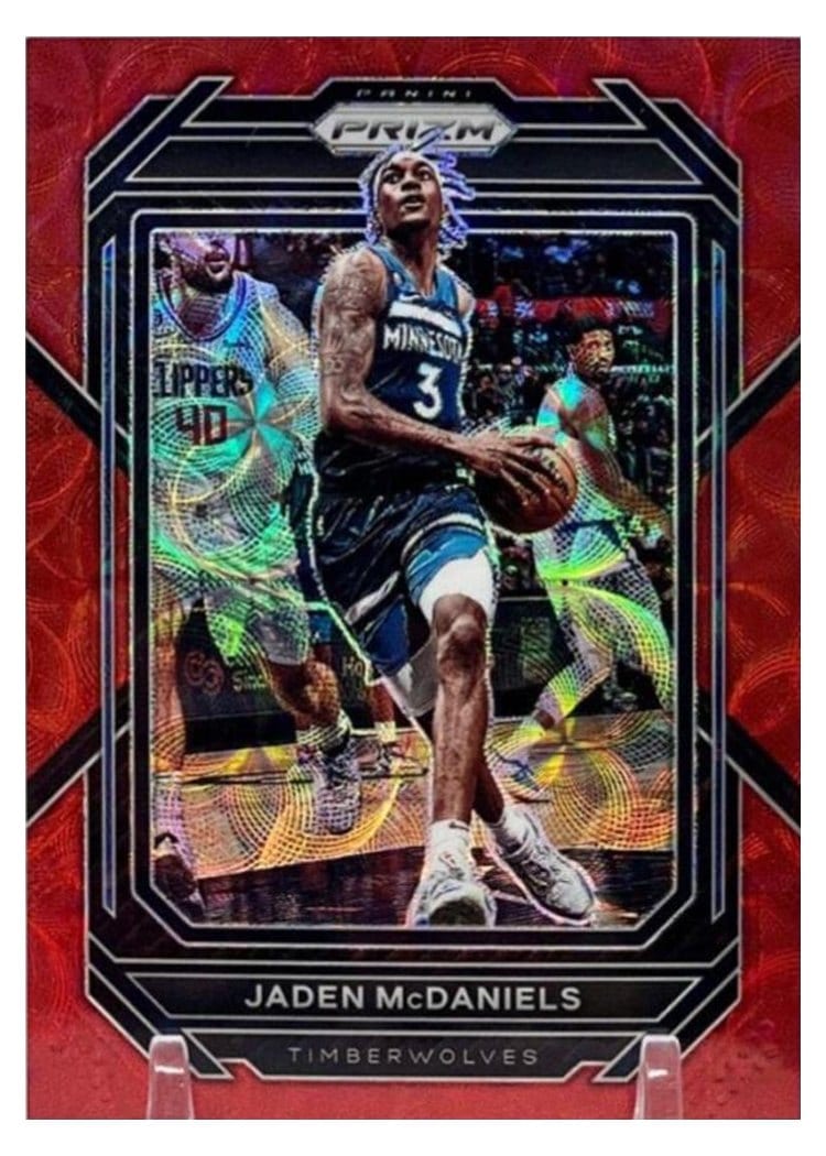 2022-23 Panini Prizm Base Set Jaden McDaniels #53 card