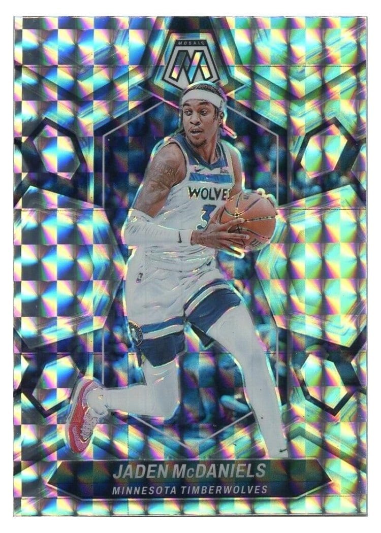 2023-24 Panini Mosaic Base Set Jaden McDaniels #87 card