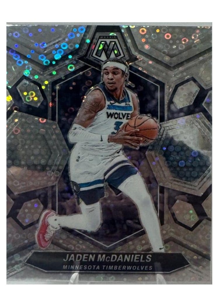 2023-24 Panini Mosaic Base Set Jaden McDaniels Silver Fast Break #87 card