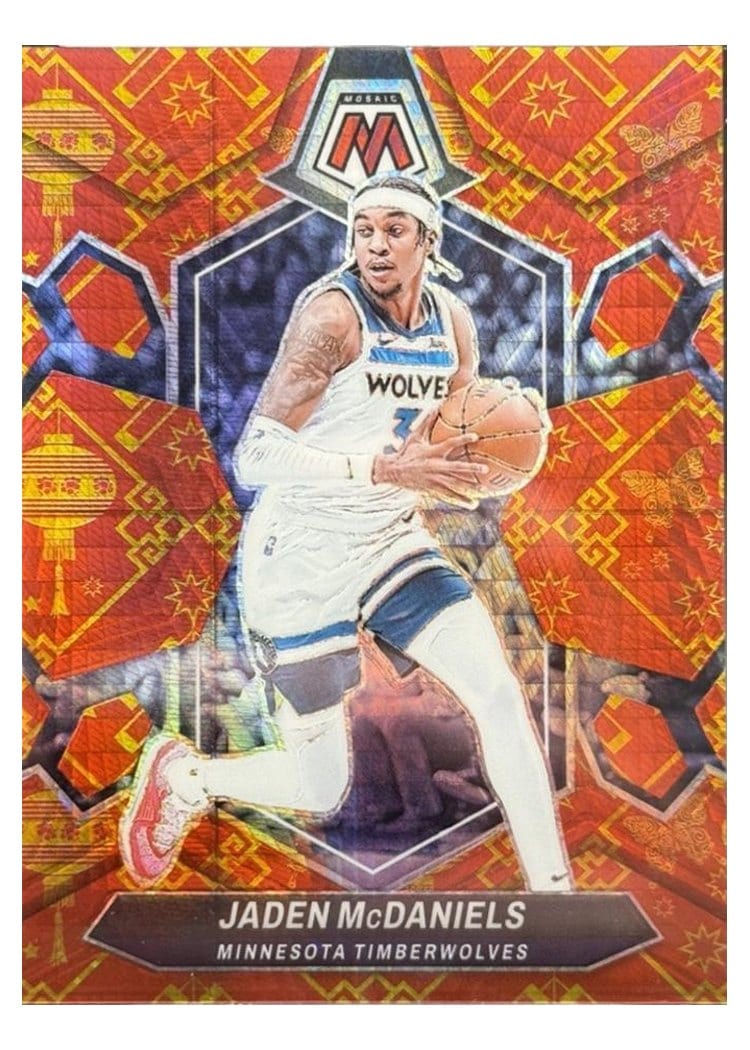 2023-24 Panini Mosaic Base Set Jaden McDaniels #87 card