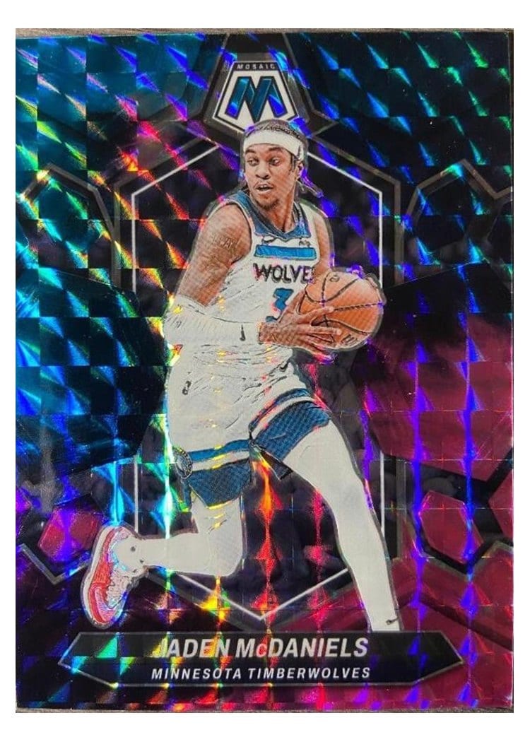 2023-24 Panini Mosaic Base Set Jaden McDaniels #87 card