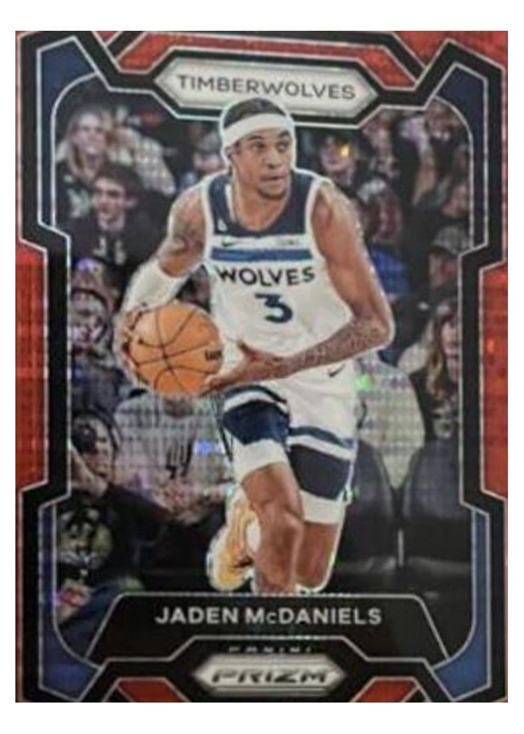 2023-24 Panini Prizm Base Set Jaden McDaniels #238 card