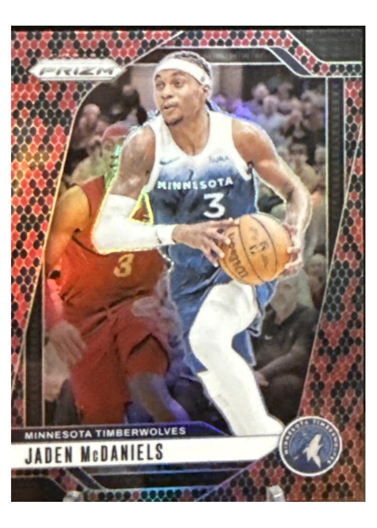 2024-25 Panini Prizm Base Set Jaden McDaniels #175 card