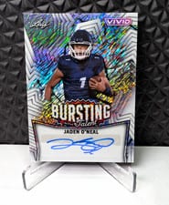 2025 Leaf Vivid Bursting With Talent Autographs Jaden O’Neal #TA-JON card