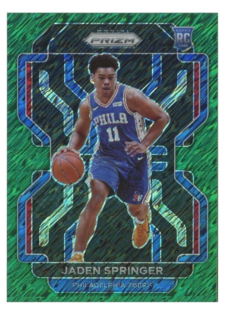 2021-22 Panini Prizm Base Set Jaden Springer #317 card