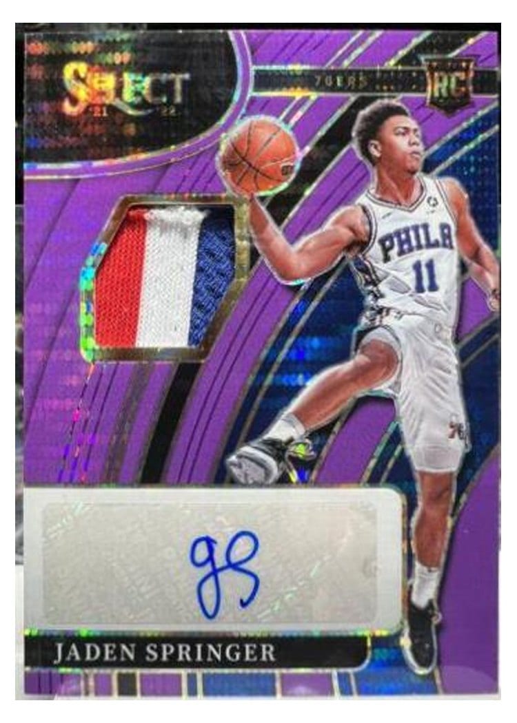 2021-22 Panini Select Base Set Jaden Springer #180 card