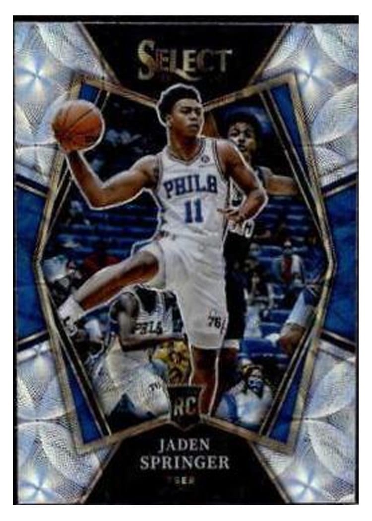 2021-22 Panini Select Base Set Jaden Springer Scope Prizm #180 card