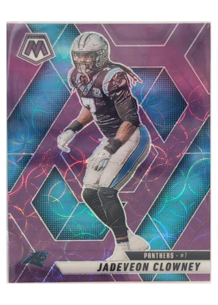 2025 Panini Mosaic Base Set Jadeveon Clowney Purple Scope #163 card