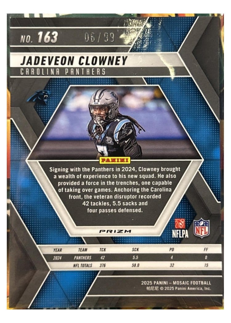 2025 Panini Mosaic Base Set Jadeveon Clowney #163 card