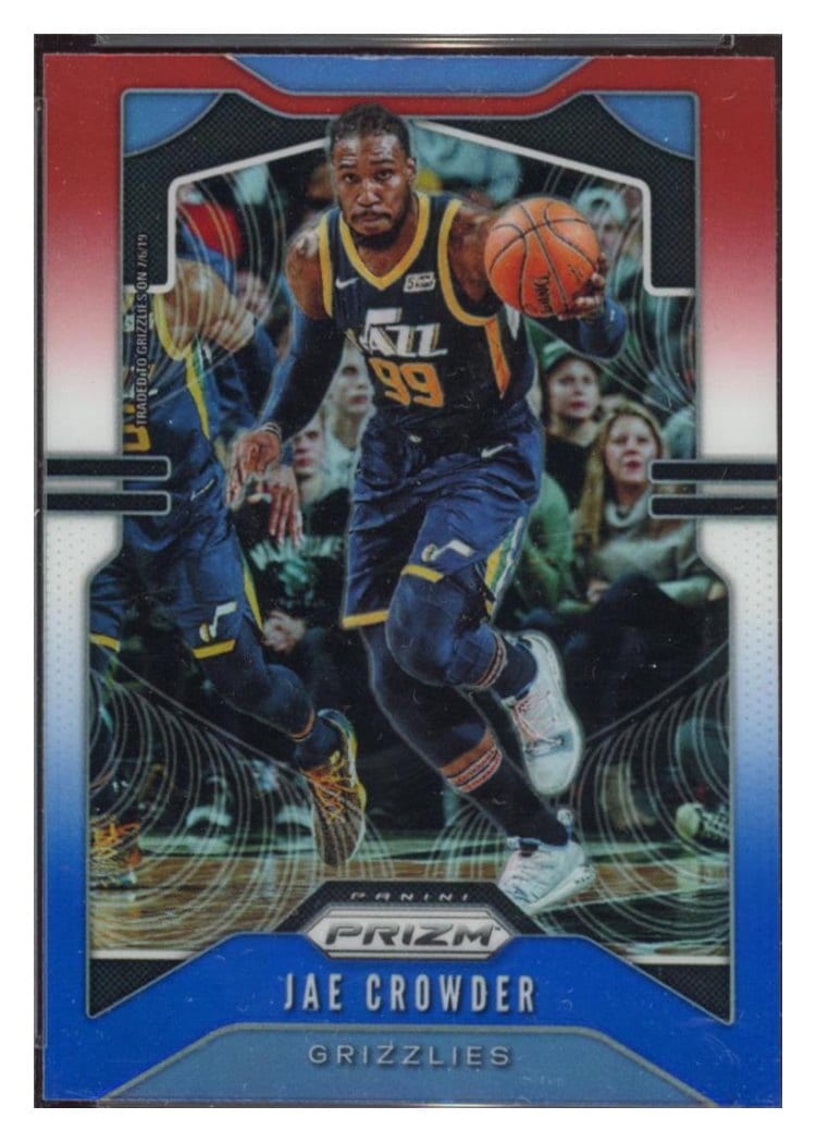 2019-20 Panini Prizm Base Set Jae Crowder Red, White, and Blue Prizm #227 card