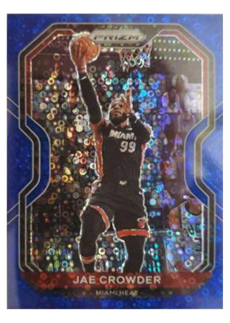 2020-21 Panini Prizm Base Set Jae Crowder Blue Prizm #146 card