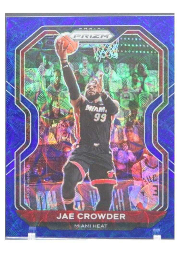 2020-21 Panini Prizm Base Set Jae Crowder Choice Blue Prizm #146 card