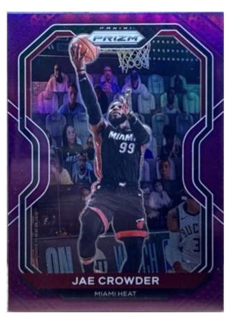 2020-21 Panini Prizm Base Set Jae Crowder Purple Prizm #146 card