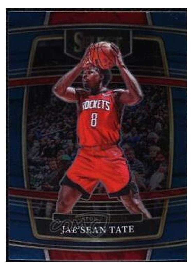 2021-22 Panini Select Base Set Jae'Sean Tate Blue Prizm #95 card
