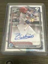 2024 Bowman Chrome Prospects Autographs Jaeden Calderon #CPA-JCN card