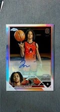 2023-24 Topps Chrome OTE Chrome Autographs Jaeden Mustaf #A-JMA card