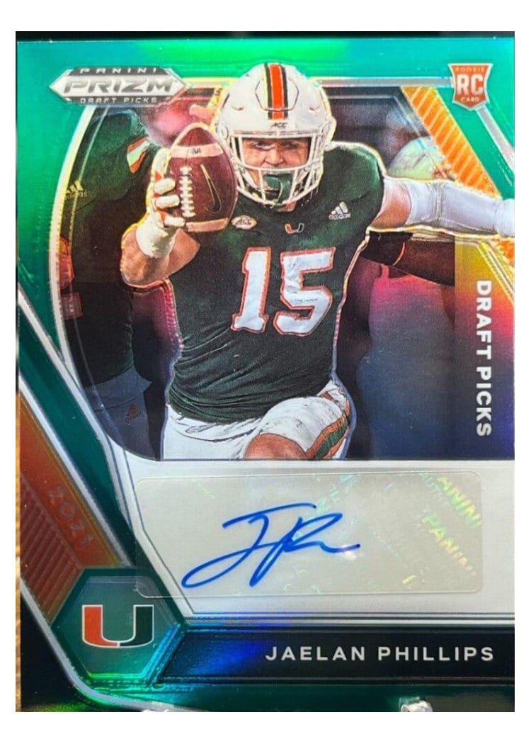 2021 Panini Prizm Base Set Jaelan Phillips #377 card