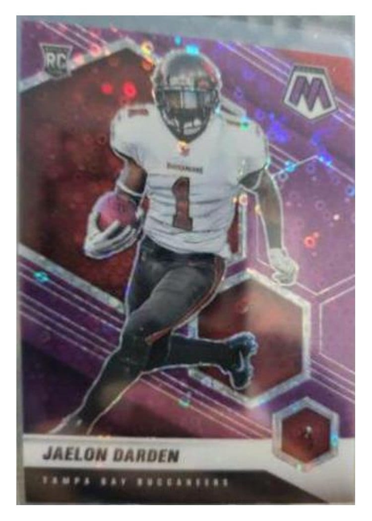 2021 Panini Mosaic Base Set Jaelon Darden Purple Mosaic #333 card