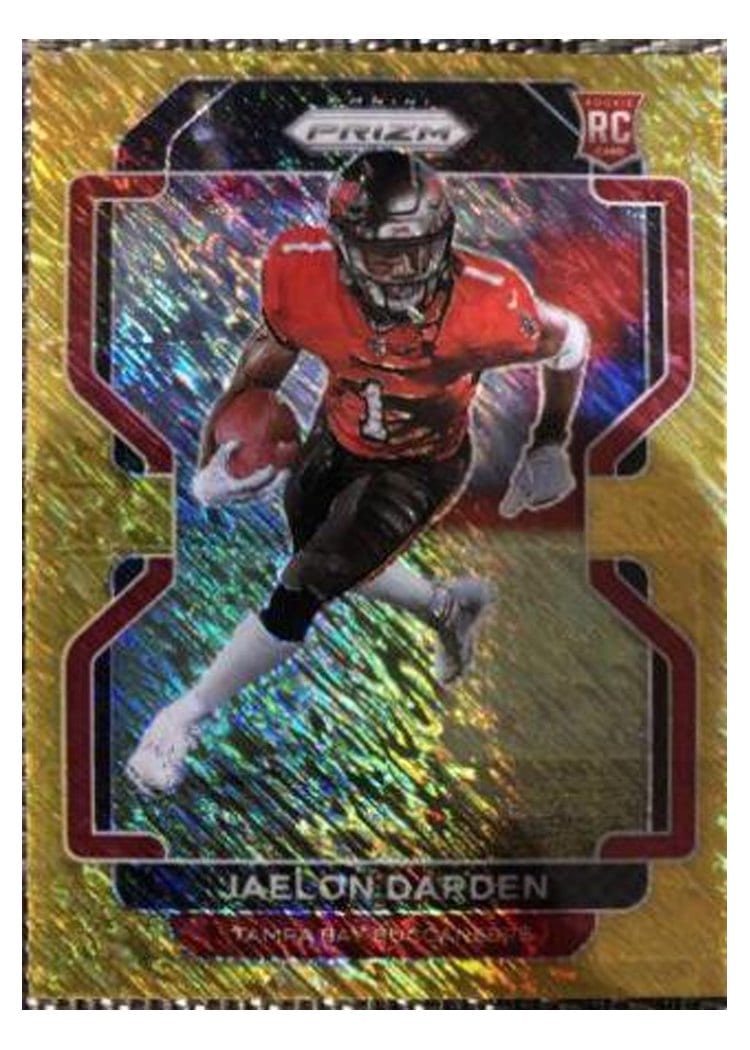 2021 Panini Prizm Base Set Jaelon Darden Gold Shimmer #363 card