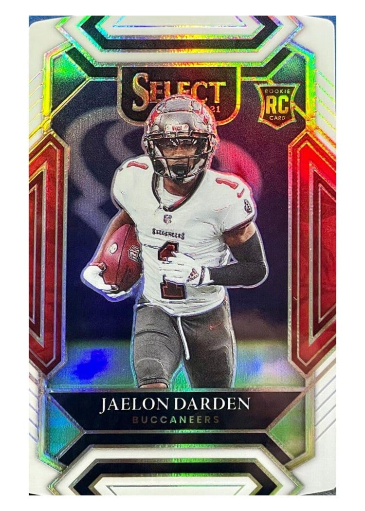 2021 Panini Select Base Set Jaelon Darden White Die Cut #277 card