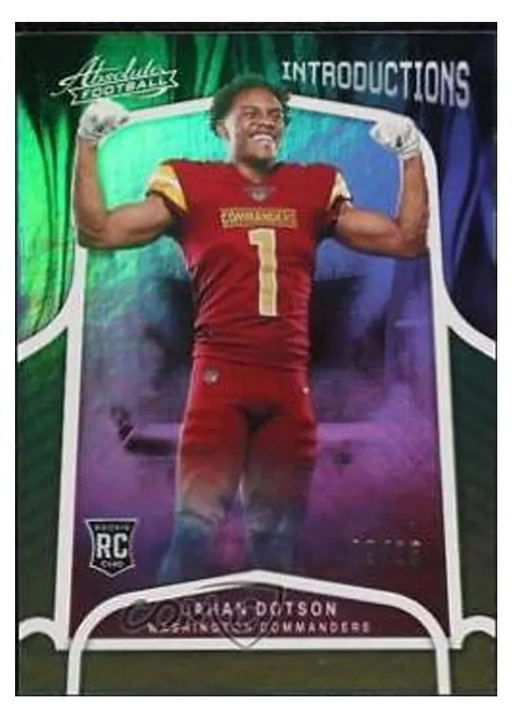 2022 Panini Absolute Introductions Jahan Dotson #INT-9 card