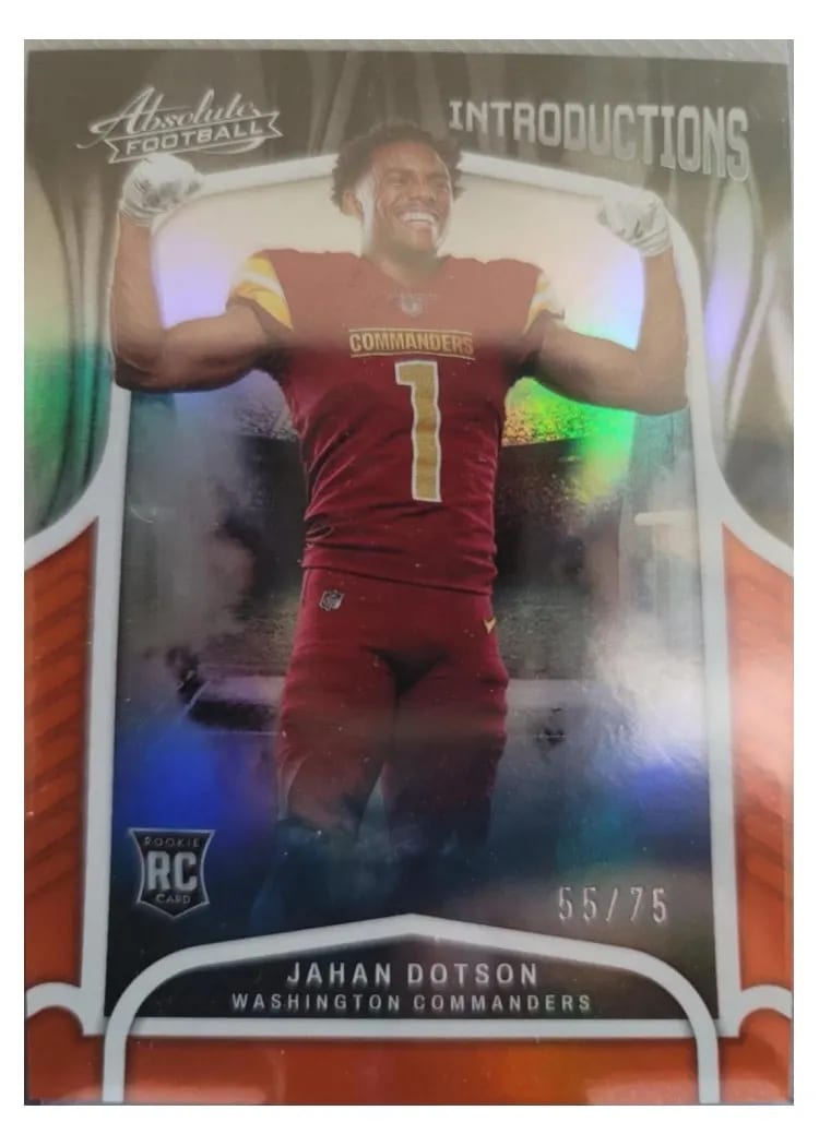 2022 Panini Absolute Introductions Jahan Dotson #INT-9 card