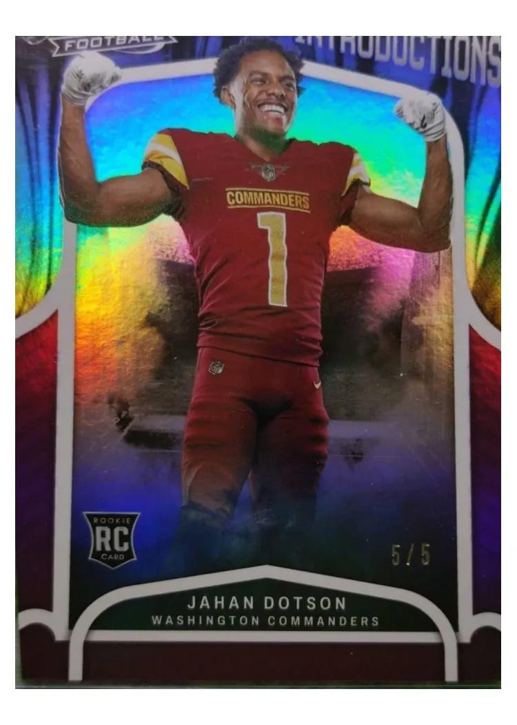 2022 Panini Absolute Introductions Jahan Dotson #INT-9 card