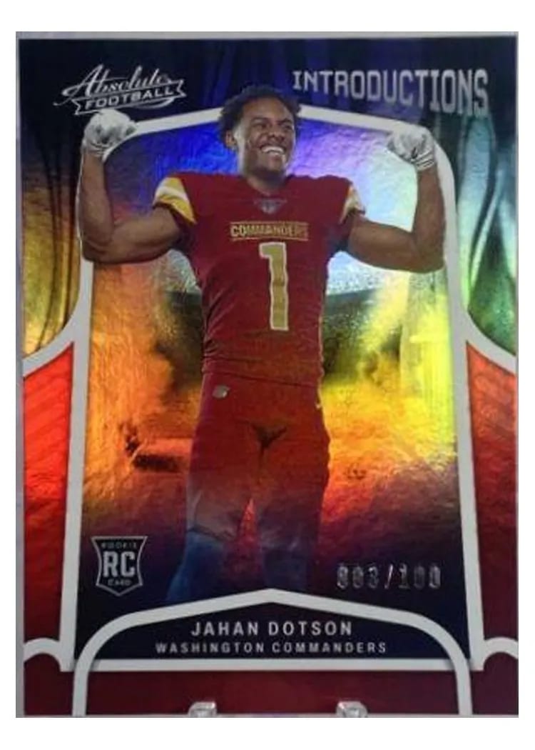 2022 Panini Absolute Introductions Jahan Dotson #INT-9 card