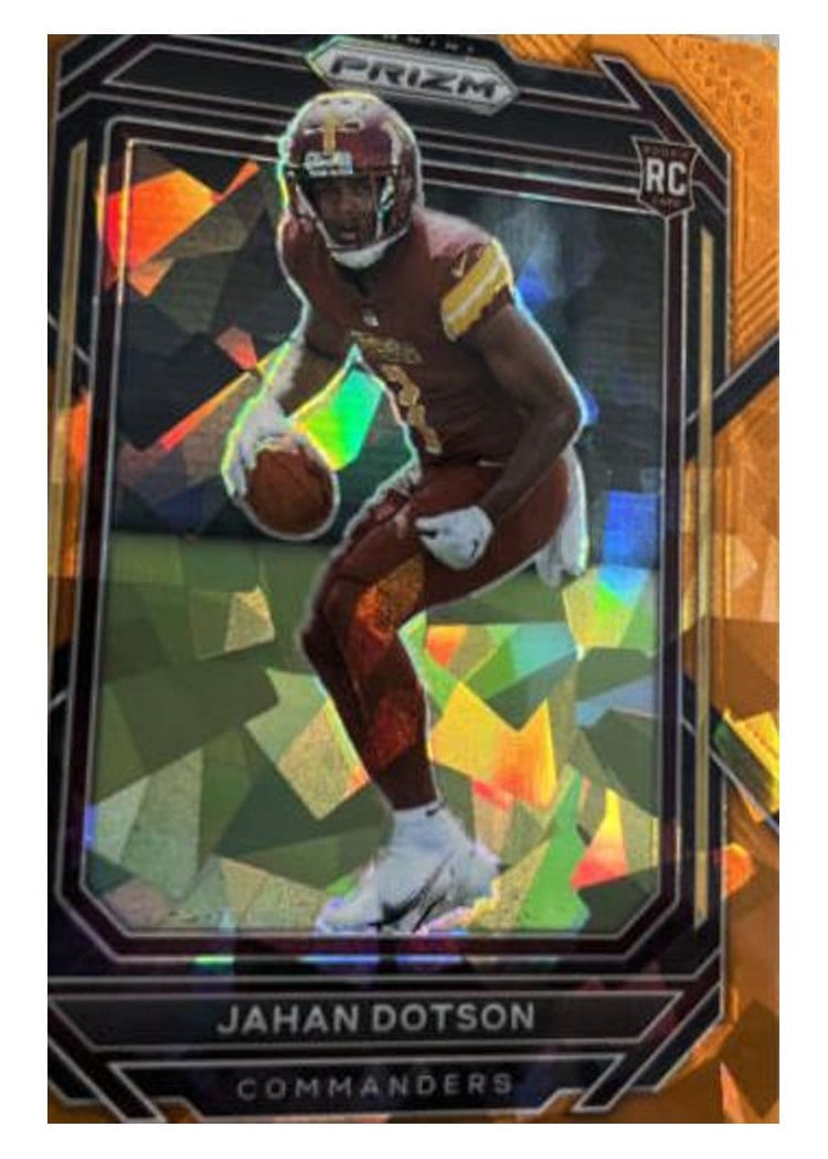 2022 Panini Prizm Base Set Jahan Dotson #312 card