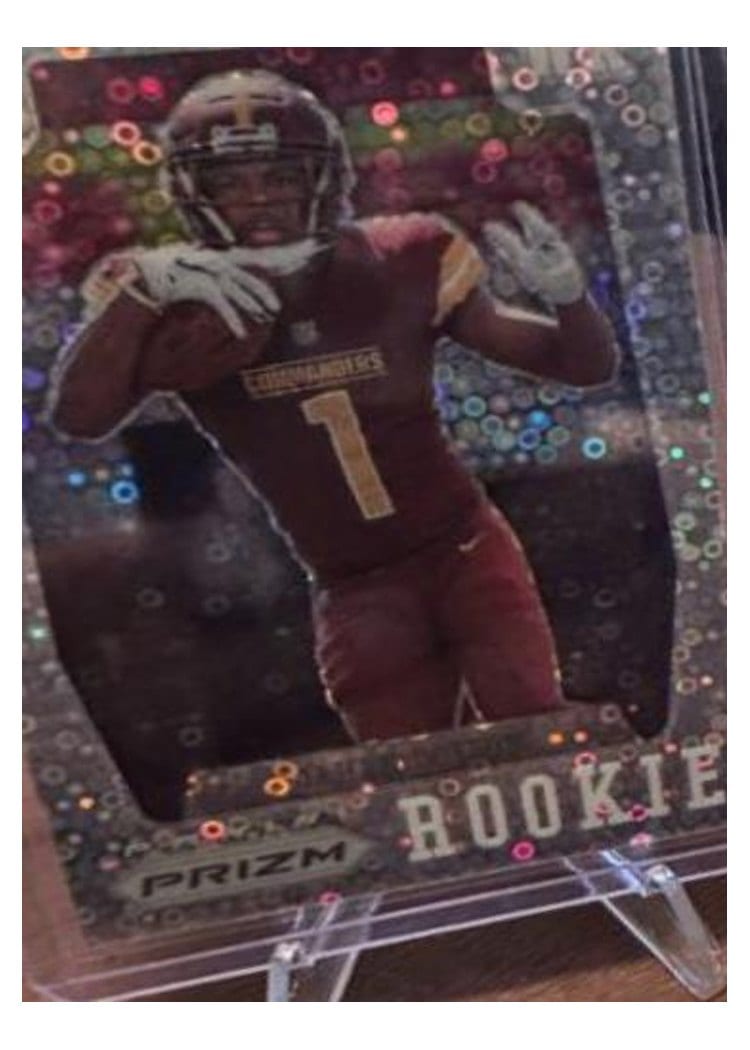 2022 Panini Prizm Base Set Jahan Dotson White Sparkle #312 card