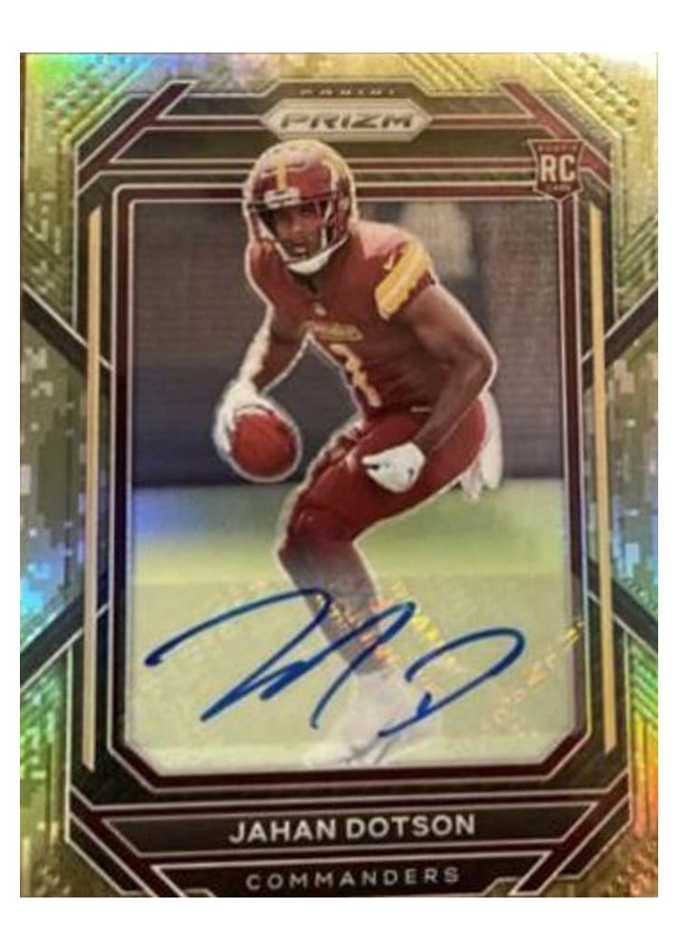2022 Panini Prizm Base Set Jahan Dotson #312 card