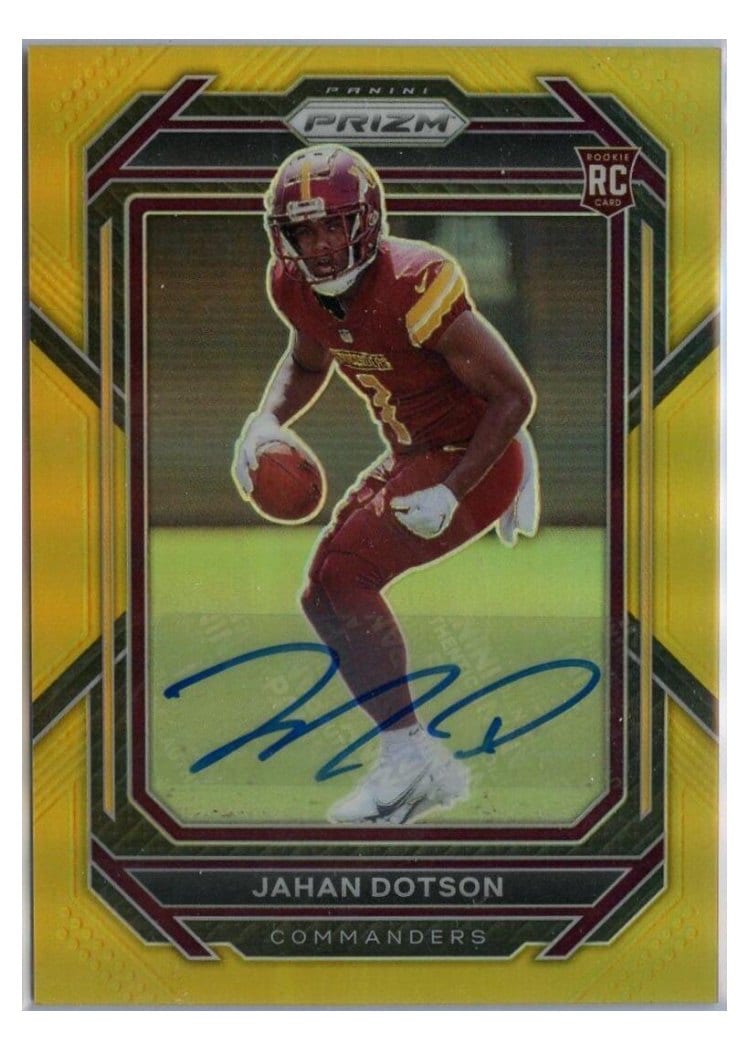 2022 Panini Prizm Base Set Jahan Dotson #312 card