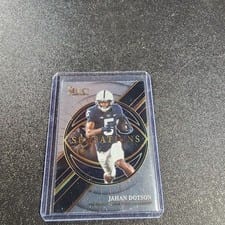 2022 Panini Select Draft Picks Sensations Jahan Dotson #SEJD card
