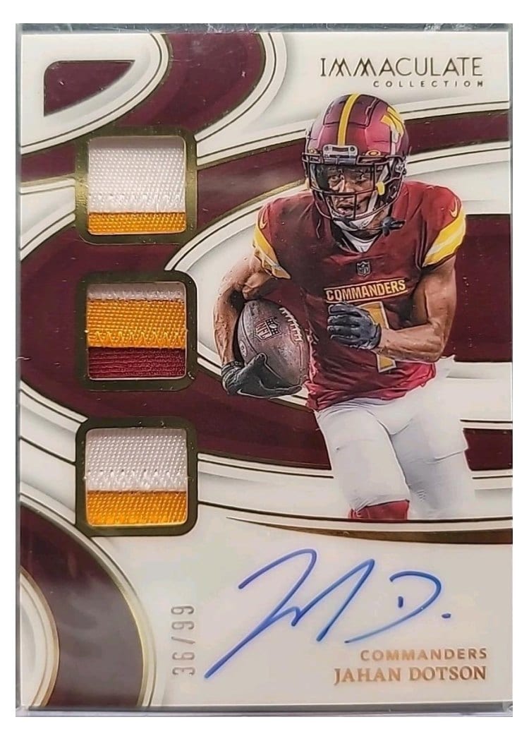 2024 Panini Immaculate Collection Immaculate Players Collection Autographs Jahan Dotson #18 card