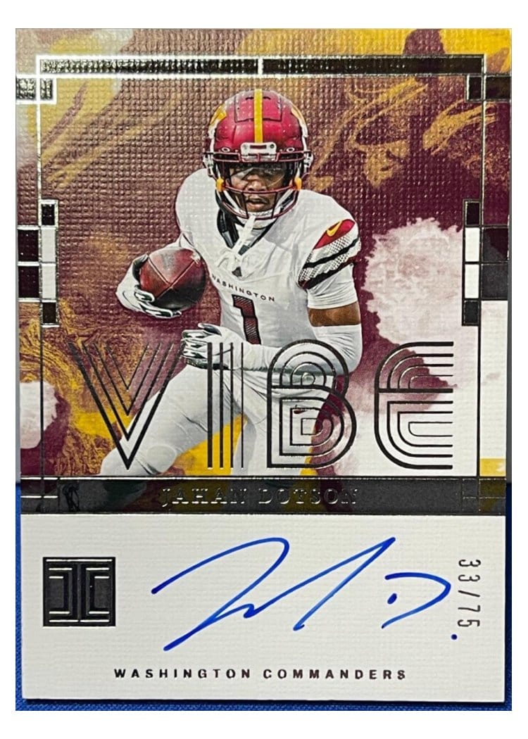 2024 Panini Impeccable Vibes Signatures Jahan Dotson #12 card