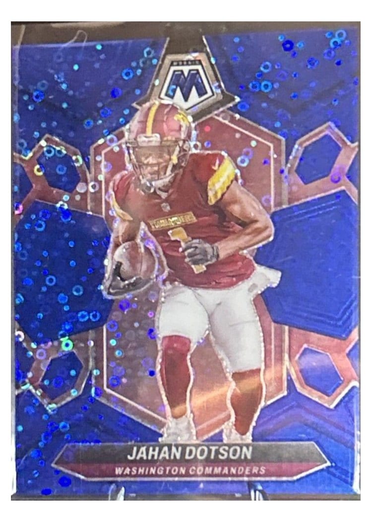 2024 Panini Mosaic Base Set Jahan Dotson No Huddle Blue #221 card