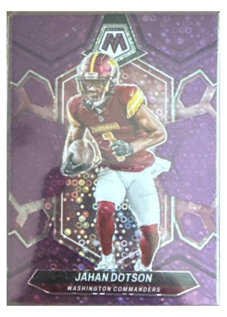 2024 Panini Mosaic Base Set Jahan Dotson Purple #221 card