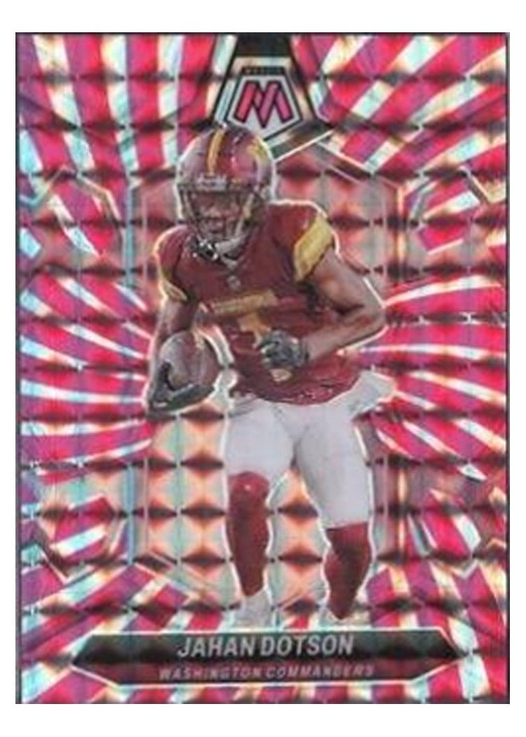 2024 Panini Mosaic Base Set Jahan Dotson Pink Swirl #221 card