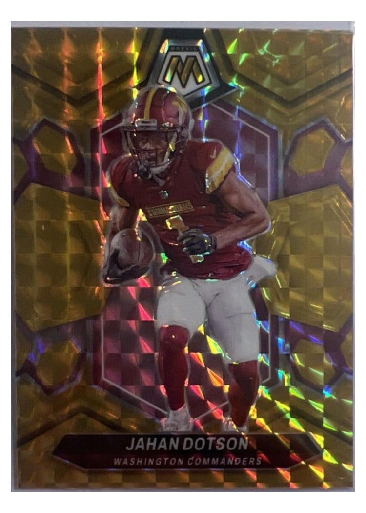 2024 Panini Mosaic Base Set Jahan Dotson Gold #221 card