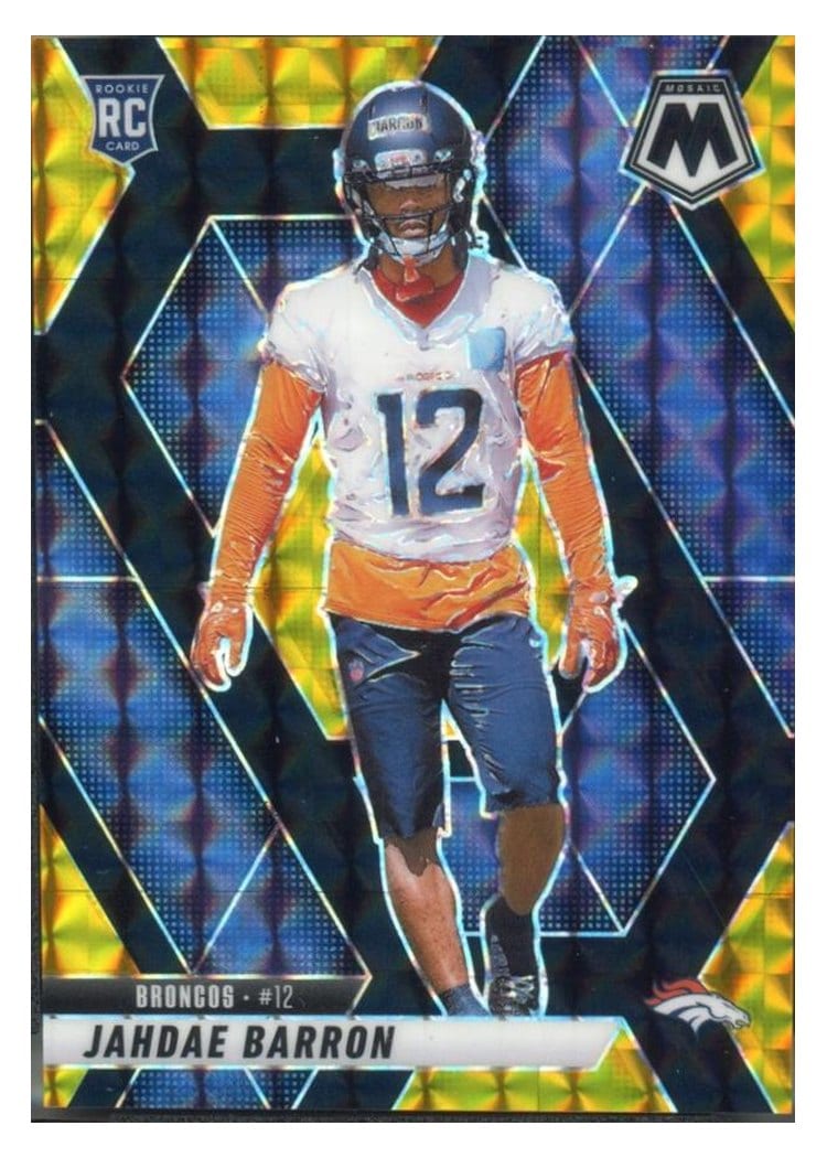 2025 Panini Mosaic Base Set Jahdae Barron Choice Black Gold #361 card