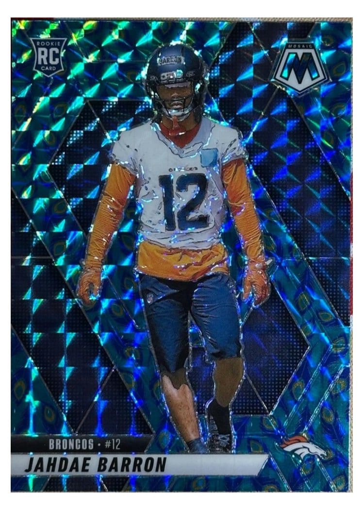 2025 Panini Mosaic Base Set Jahdae Barron Choice Peacock #361 card