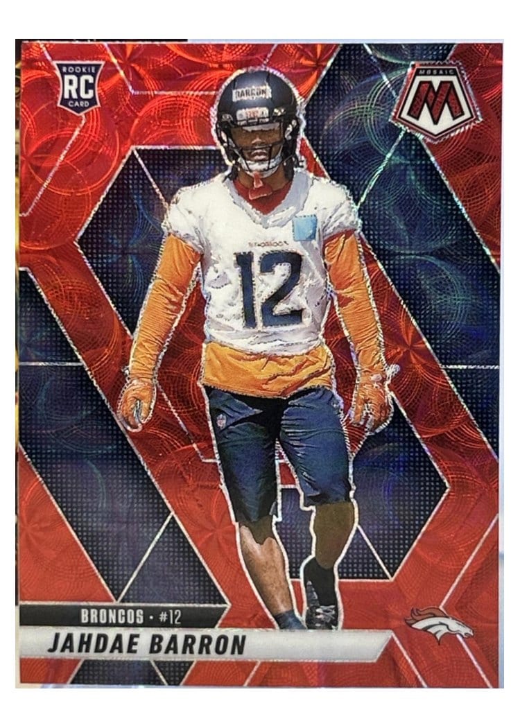 2025 Panini Mosaic Base Set Jahdae Barron Red Scope #361 card