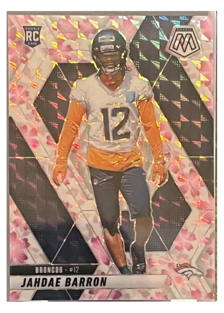 2025 Panini Mosaic Base Set Jahdae Barron Choice Cherry Blossom #361 card