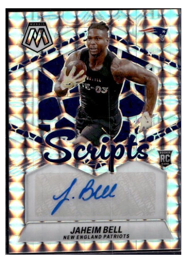 2024 Panini Mosaic Rookie Scripts Jaheim Bell #RS-JBL card