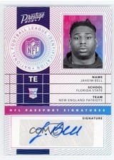 2024 Panini Prestige NFL Passport Signatures Jaheim Bell #NPS-JBL card